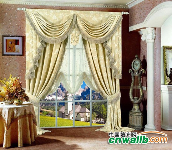 欧式豪华风格窗帘装修效果图 窗帘装修效果图欣赏