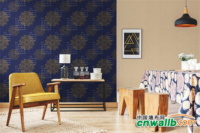 汇明提花墙布客厅各类风格装修效果图 客厅墙布装修案例