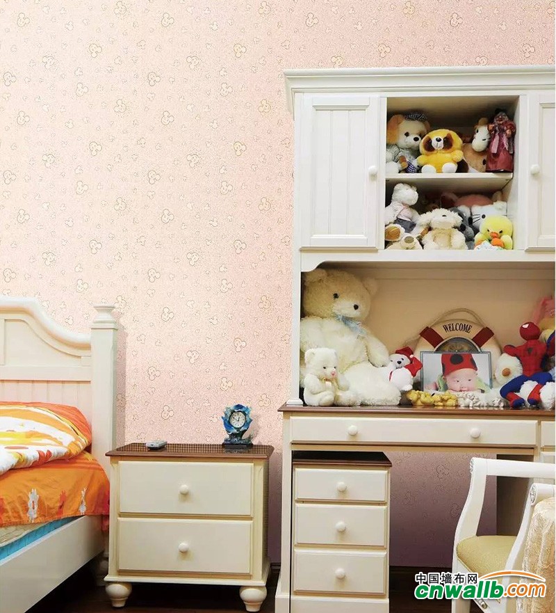 沃菲斯墙布儿童房装修图，现代风格墙布效果图