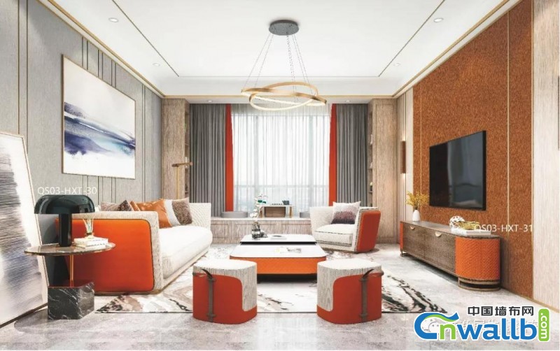 客厅轻奢风格效果图，兼具实用性和装饰性