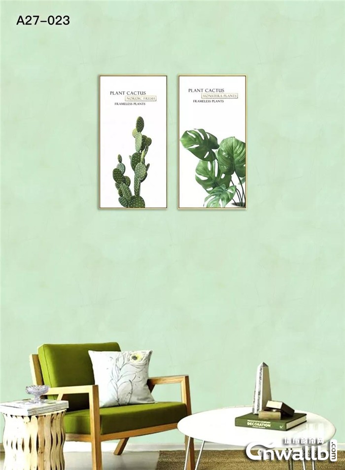 七特丽绿色无缝壁布让你的家更加活泼 充满生机！