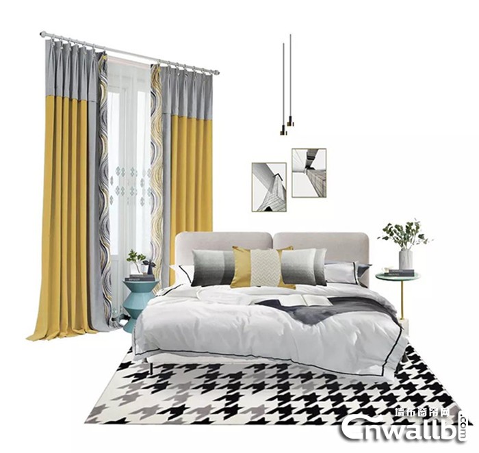 雅诗澜墙布窗帘给你带来简单而特别的双拼窗帘！