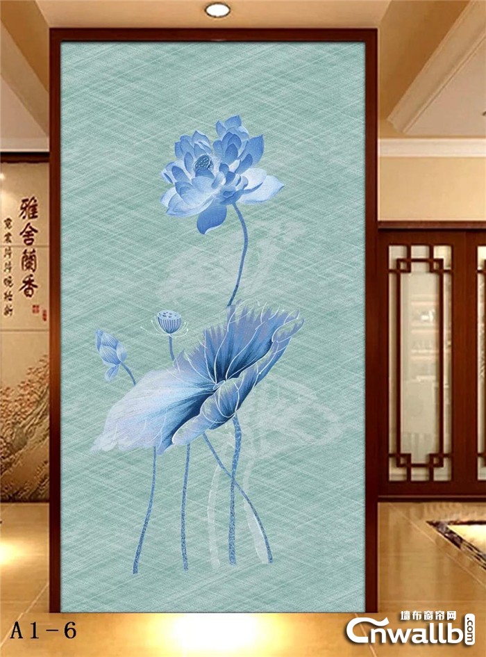 七特丽W3-含苞待放墙布，带你游览最美的莲花！