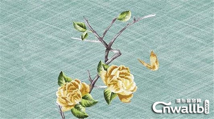 七特丽W3“花红柳绿”系列墙布，绽放自然的美！