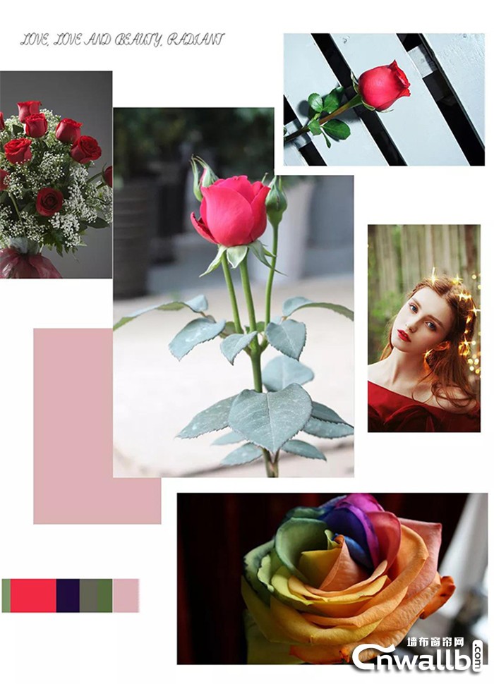 雅诗澜玫瑰墙布集爱与美于一身，诠释着生命的瑰丽！