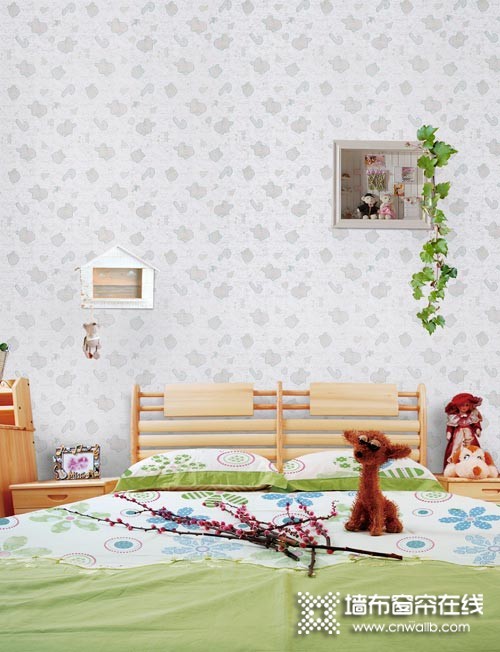 雅菲壁布精美可爱儿童系列壁纸装修效果图