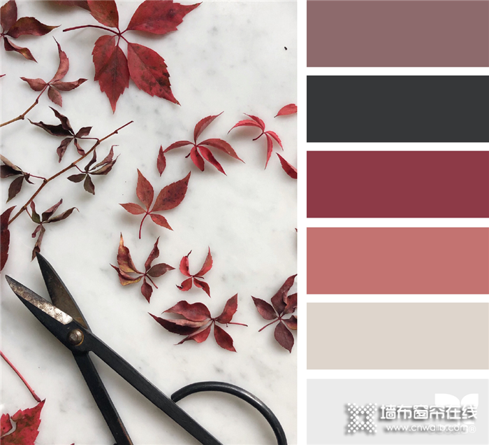 宏绣墙布5种绝美颜色搭配，呈现这个色彩斑斓的冬日！