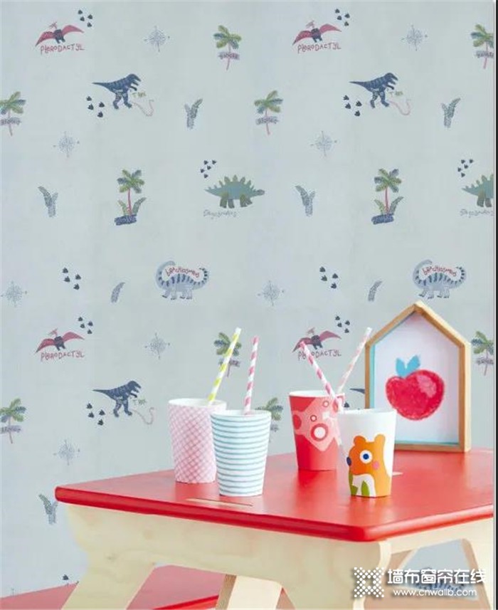 儿童房装修首选红宝石墙布，环保健康，给孩子一个快乐的小天地