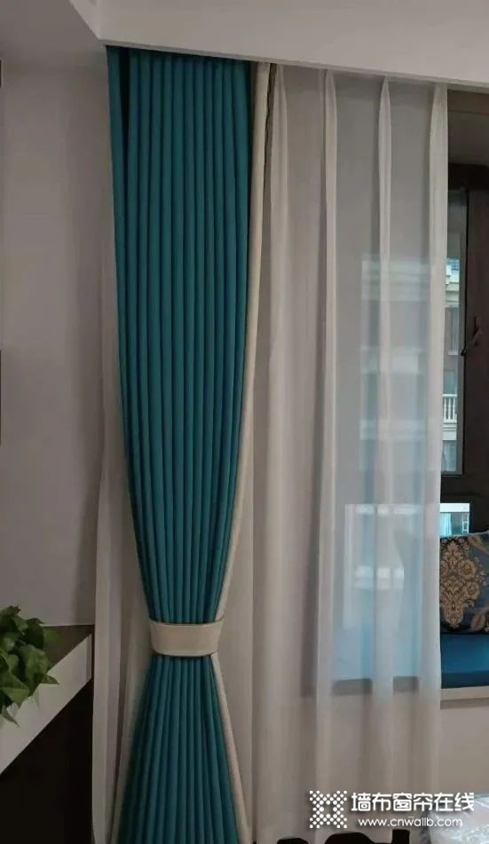 大自然墙布拼接窗帘 最流行的撞色搭配方案_9
