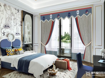 环美空间分享：客厅和卧室应根据哪些因素选窗帘布