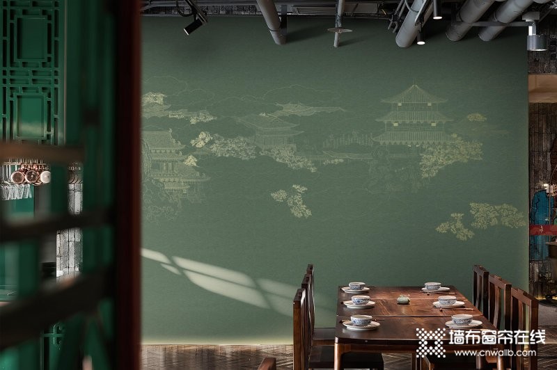 摩登野兽墙布 最美餐厅设计居然用的是这款墙布_10