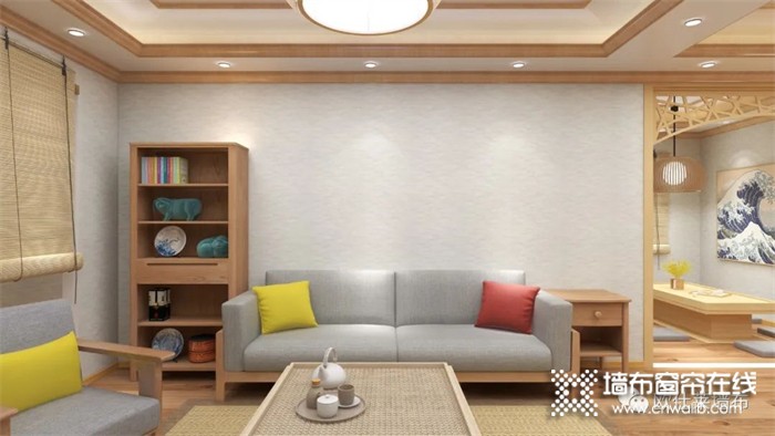 自然、极简、原木 | 欧仕莱墙布原木风设计案例，创造出一个舒适的客餐厅空间