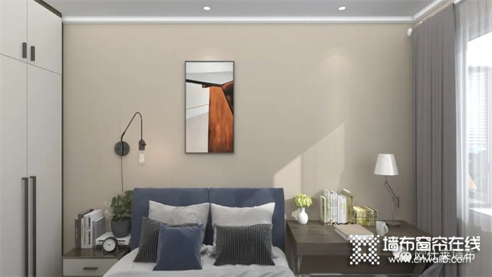 欧仕莱墙布现代简约家装案例 | 设计简洁实用的卧室空间