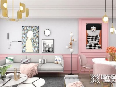 欧仕莱墙布女主播之家时尚北欧风设计——艺术感十足，美出圈的空间