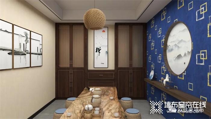 欧仕莱墙布茶室系列——古色古香 | 韵味十足的休闲空间