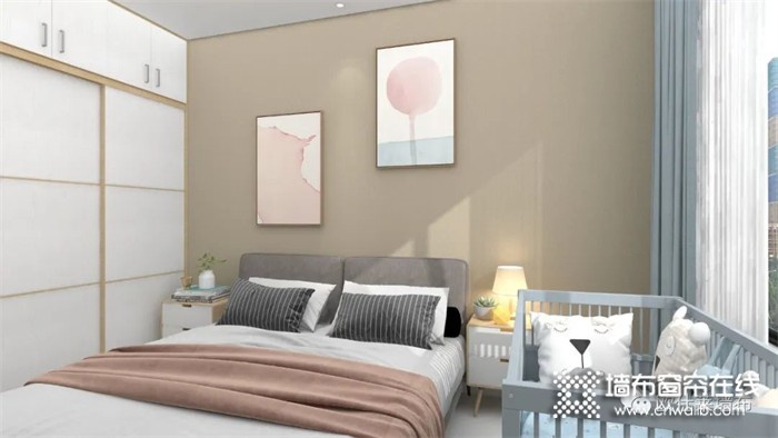 现代简约 | 欧仕莱墙布都市白领案例，自然舒适的卧室风